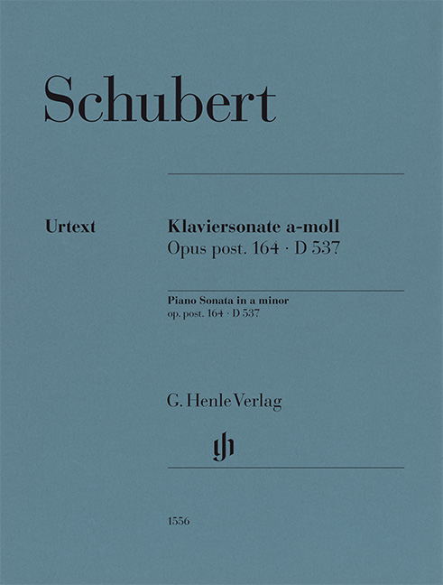 Front Cover Image Klaviersonate a-moll Opus post. 164 D 537