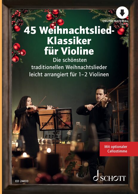Front Cover Image 45 Weihnachtslied-Klassiker für Violine
