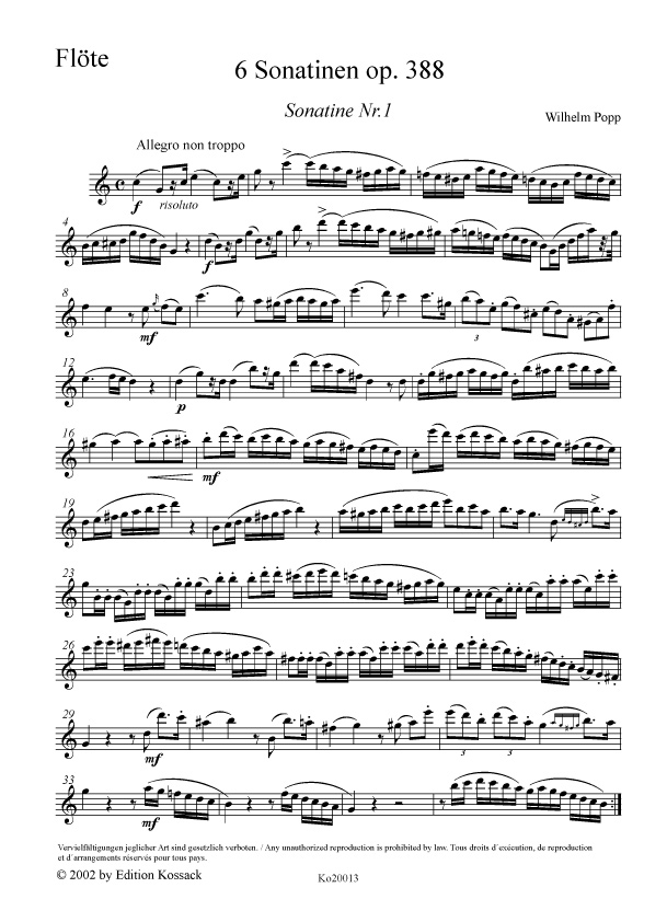 Other Cover Image 6 Sonatinen op. 388 Band 1 (Nr.1-3)