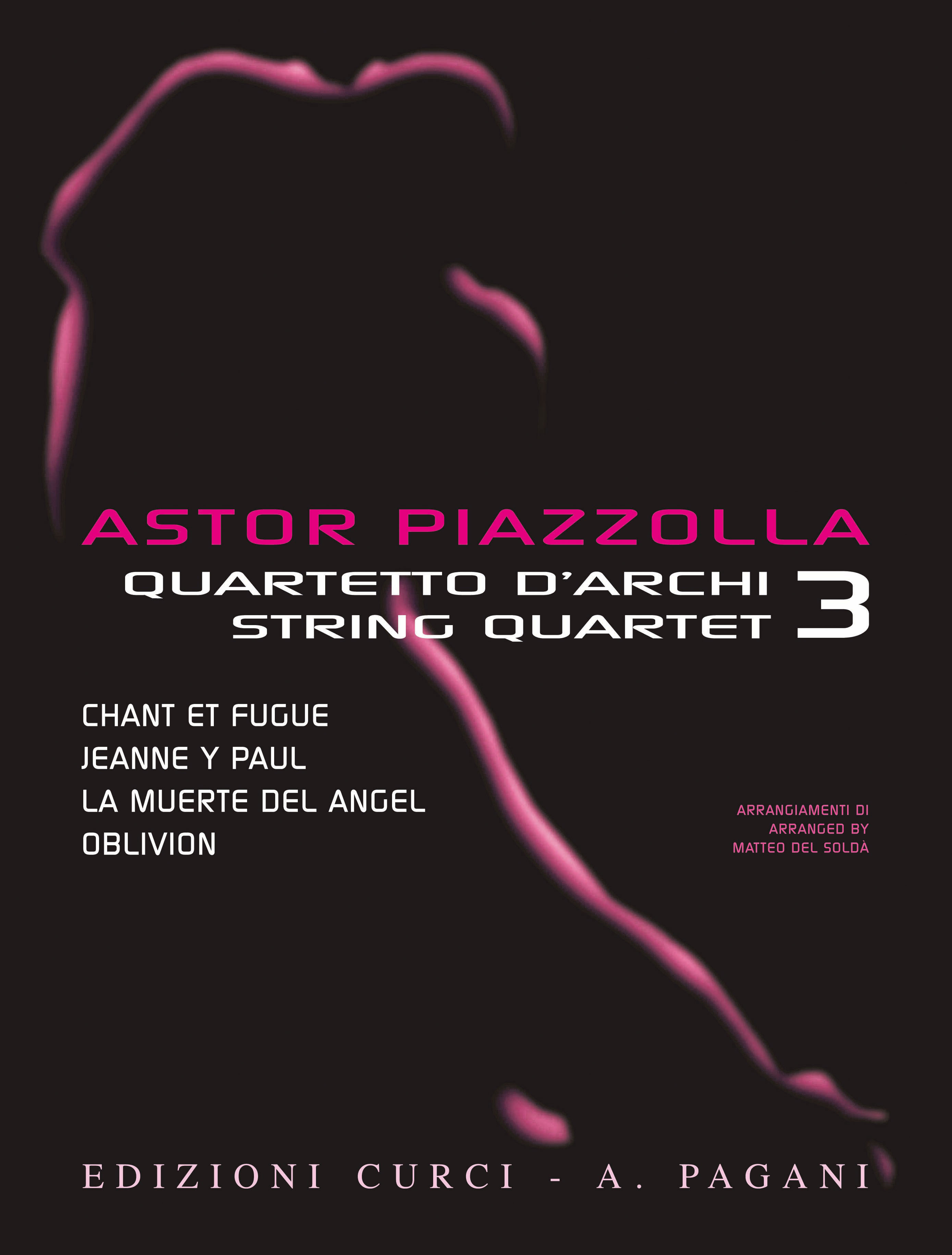 Front Cover Image Astor Piazzolla for String Quartet Volume 3