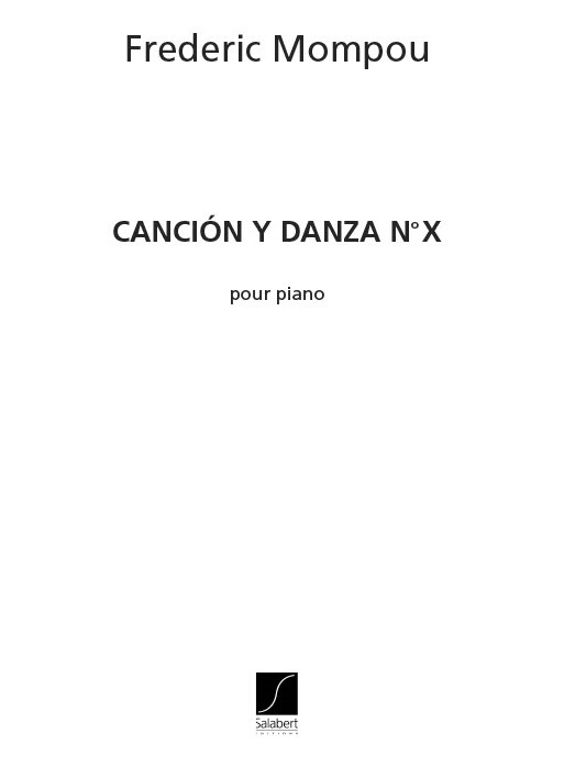 Front Cover Image Cancion y danca no. 10