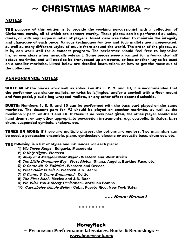 Other Cover Image Christmas Marimba