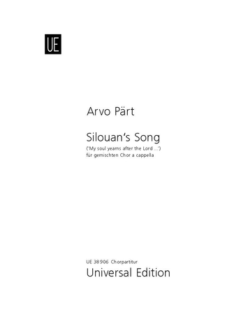 Front Cover Image Silouan's Song für gemischten Chor a cappella