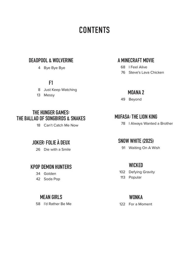 Other Cover Image Songs from Kpop Demon Hunters, Minecraft, Wicked and More Top Movies