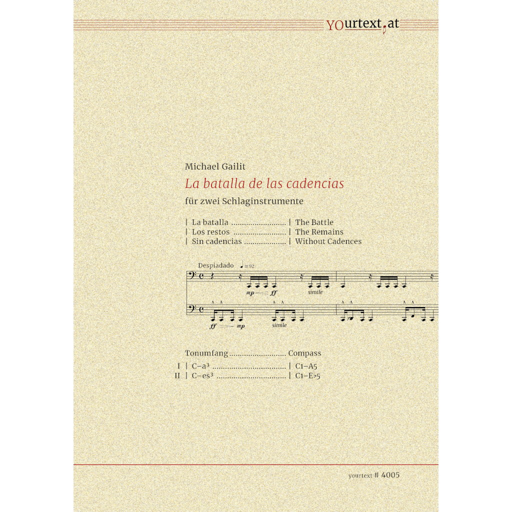 Front Cover Image La batalla de las cadencias