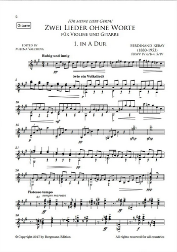 Other Cover Image Zwei Lieder ohne Worte, Bolero und Walzer