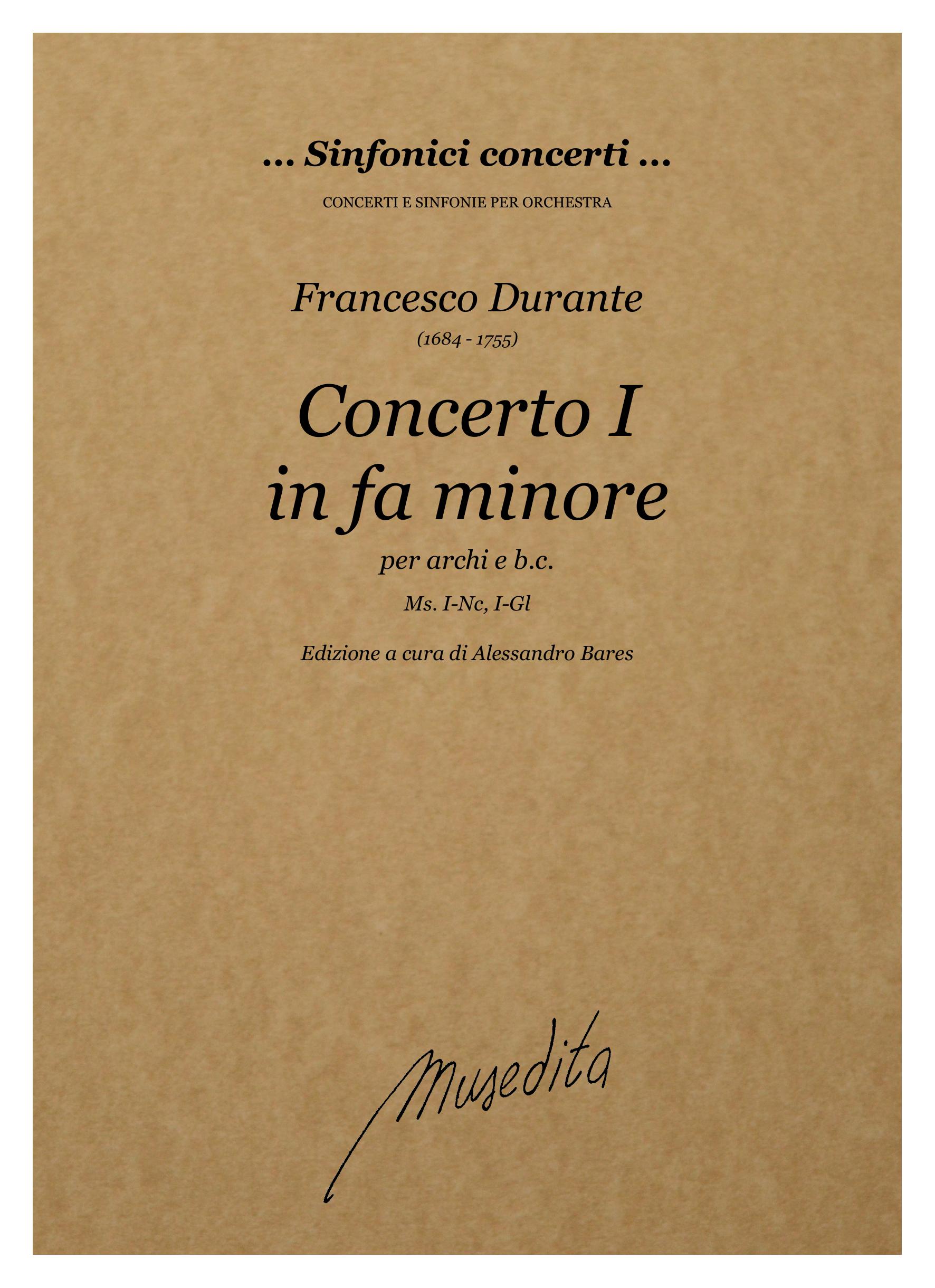 Front Cover Image Konzert 1 f-Moll