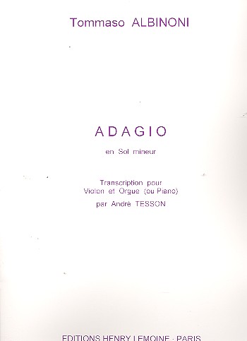 Front Cover Image Adagio g-Moll