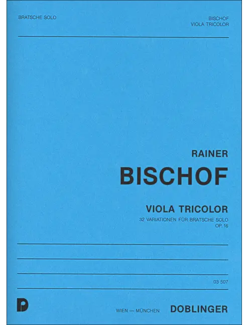 Front Cover Image Viola tricolor op. 16