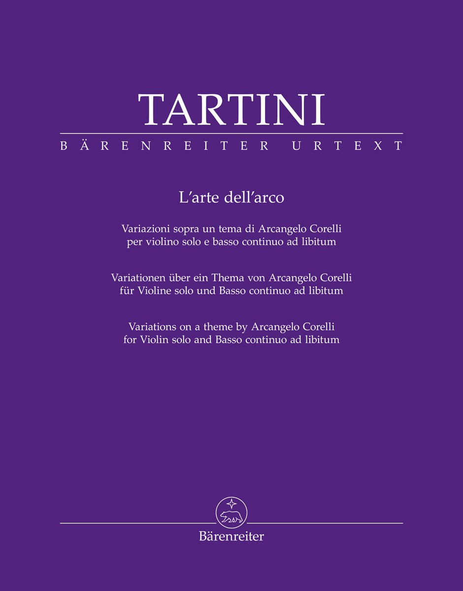 Front Cover Image L'arte dell'arco für Violine solo und Basso continuo ad libitum