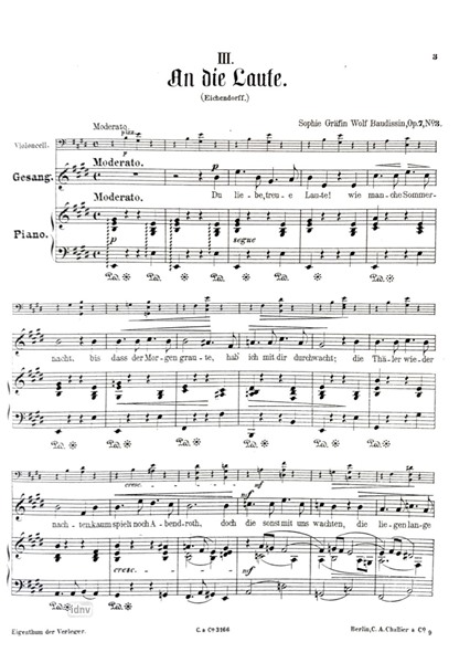 Other Cover Image Sechs Lieder für Gesang, Cello und Klavier