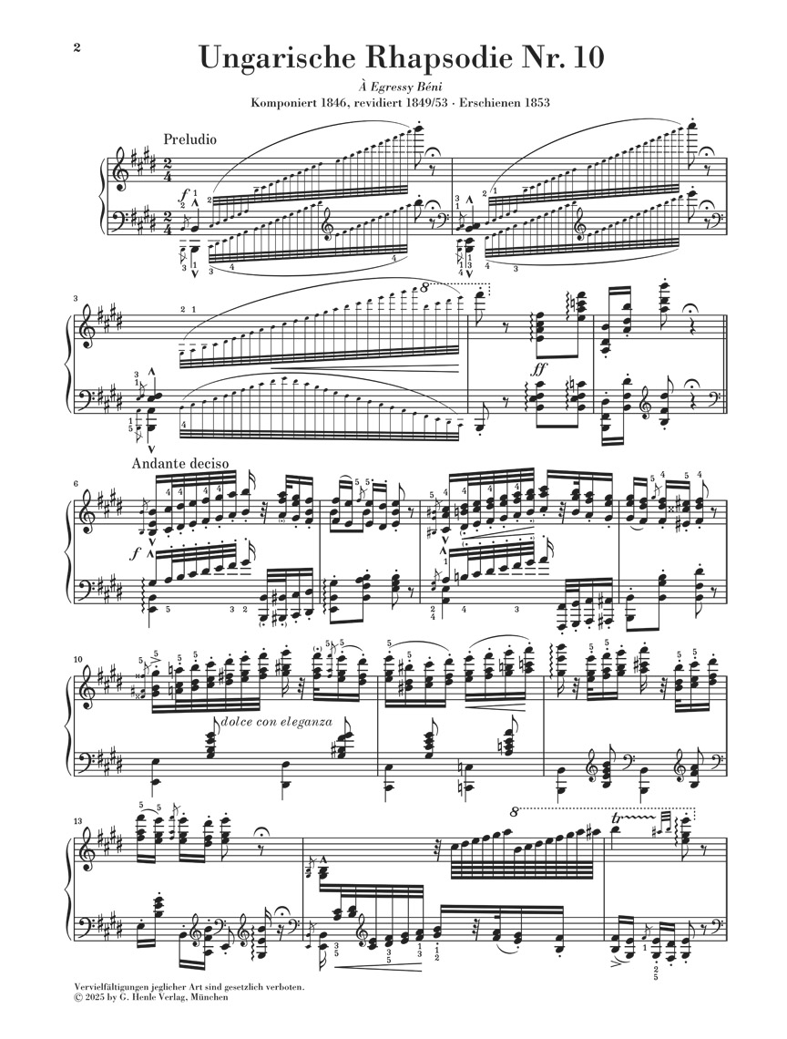Other Cover Image Ungarische Rhapsodie Nr. 10