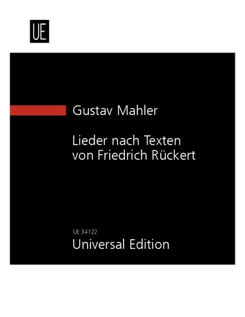Front Cover Image Lieder nach Texten von Friedrich Rückert für mittlere Singstimme und Orchester