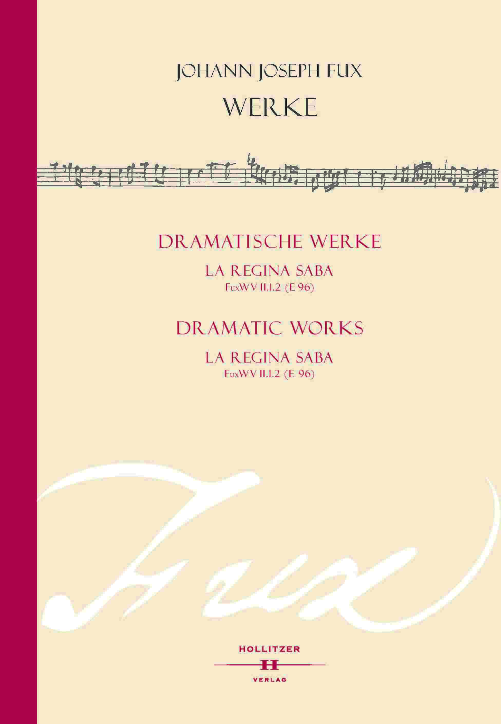 Front Cover Image La Regina Saba Fux WV II.1.2 (E 96)