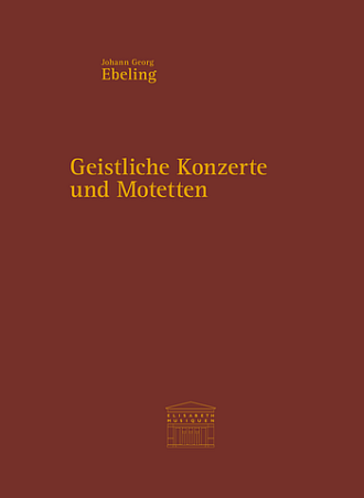 Front Cover Image Geistliche Konzerte und Motetten für Vokal- und Instrumentalensemble