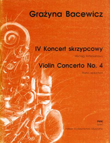 Front Cover Image Violinkonzert Nr. 4