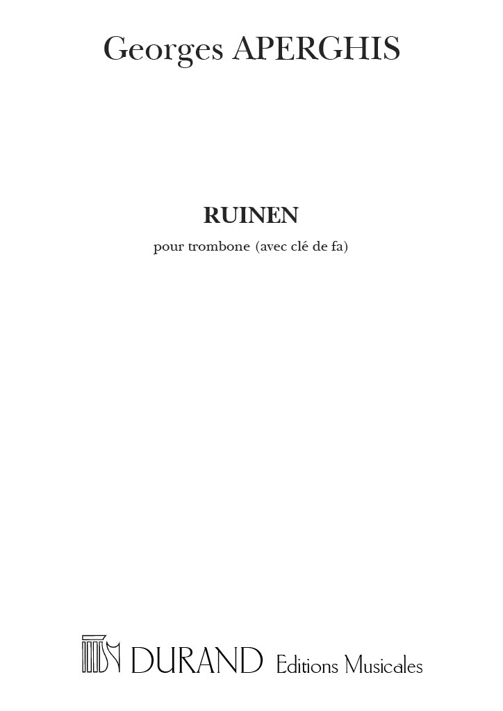 Front Cover Image Ruinen
