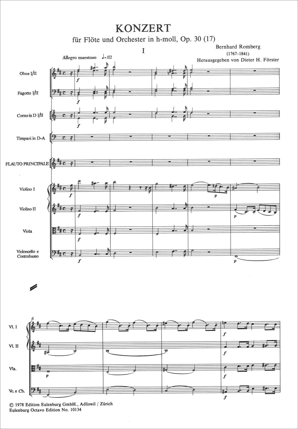 Other Cover Image Konzert für Flöte h-Moll op. 30