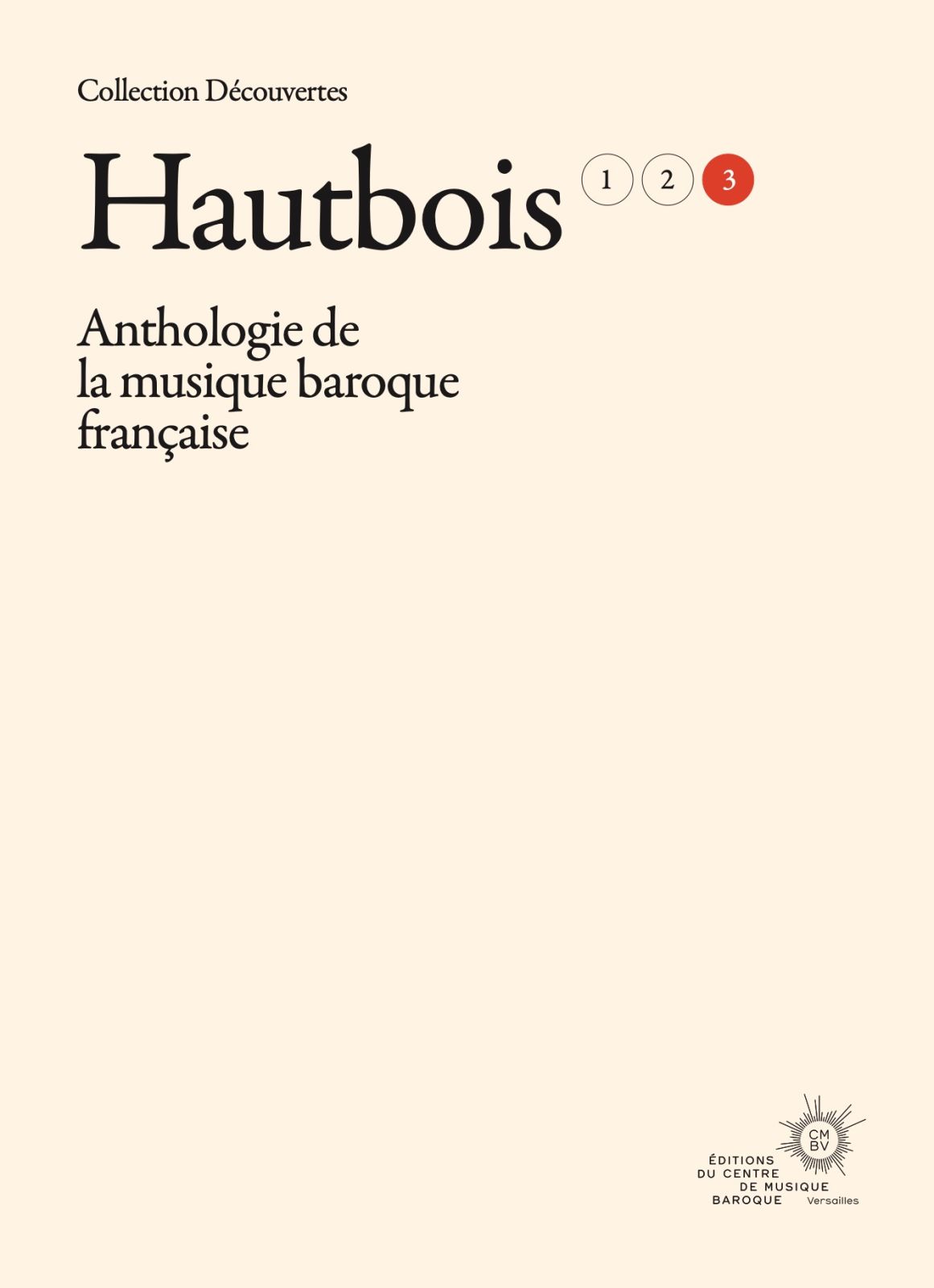 Front Cover Image Hautbois, Volume 3
