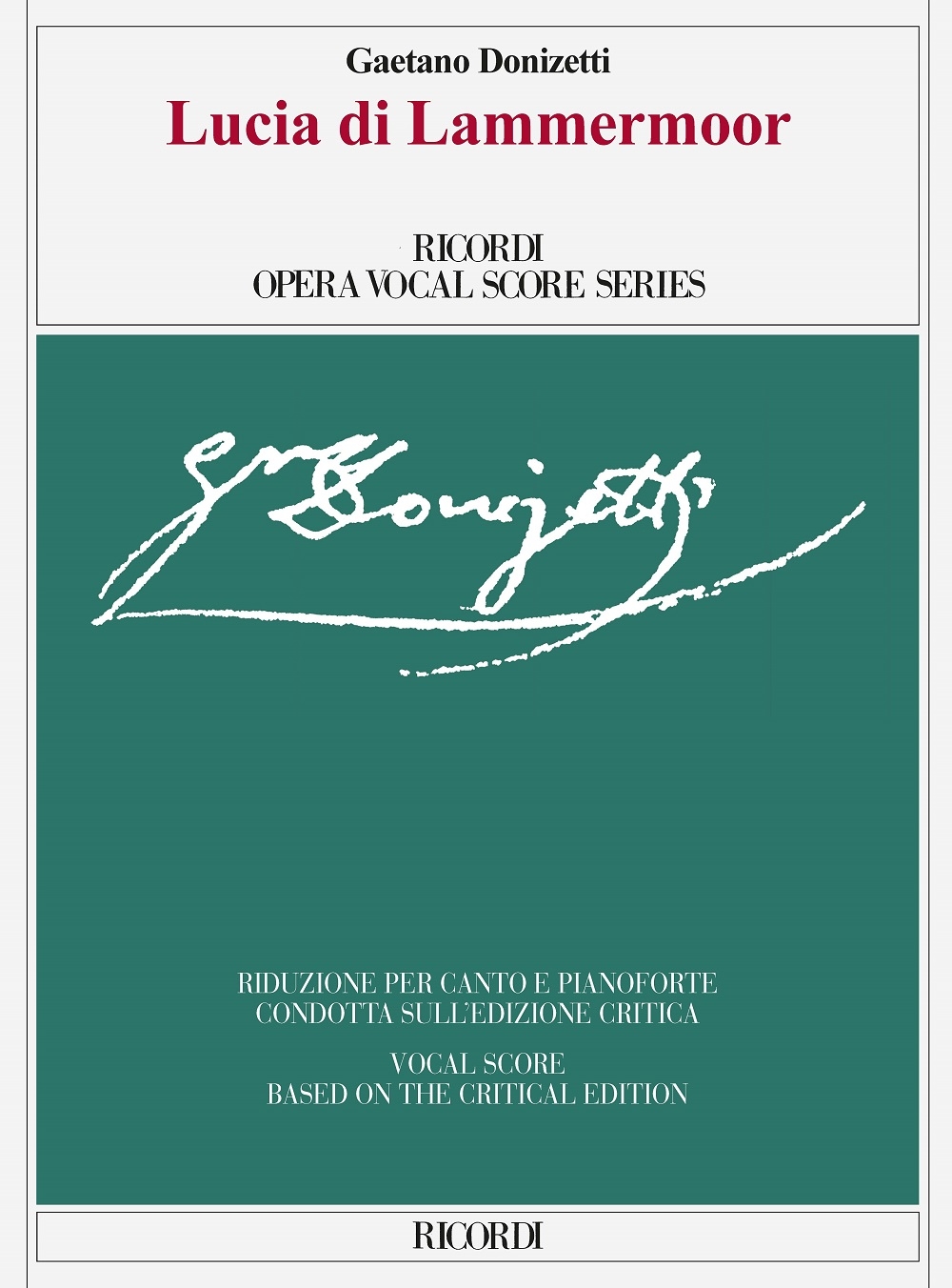 Other Cover Image Lucia di Lammermoor