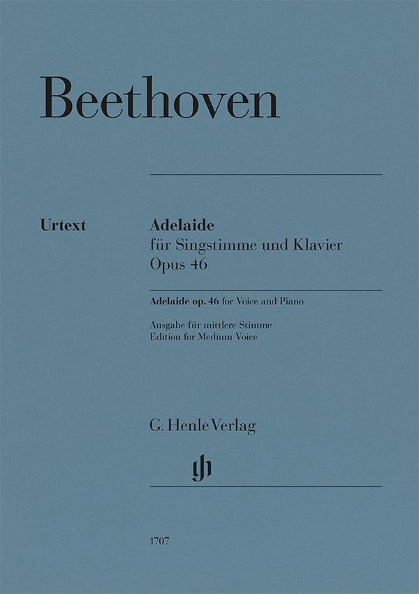 Front Cover Image Adelaide für Singstimme und Klavier Opus 46