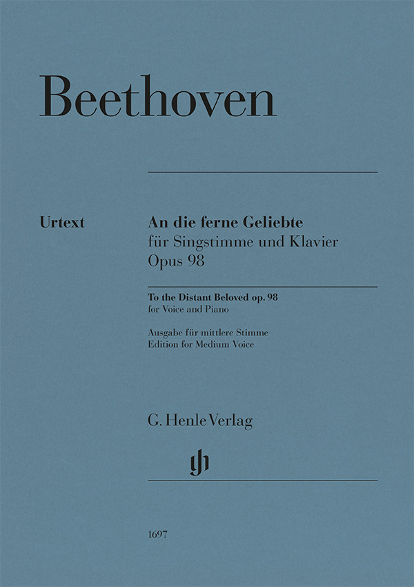 Front Cover Image An die ferne Geliebte für Singstimme und Klavier Opus 98
