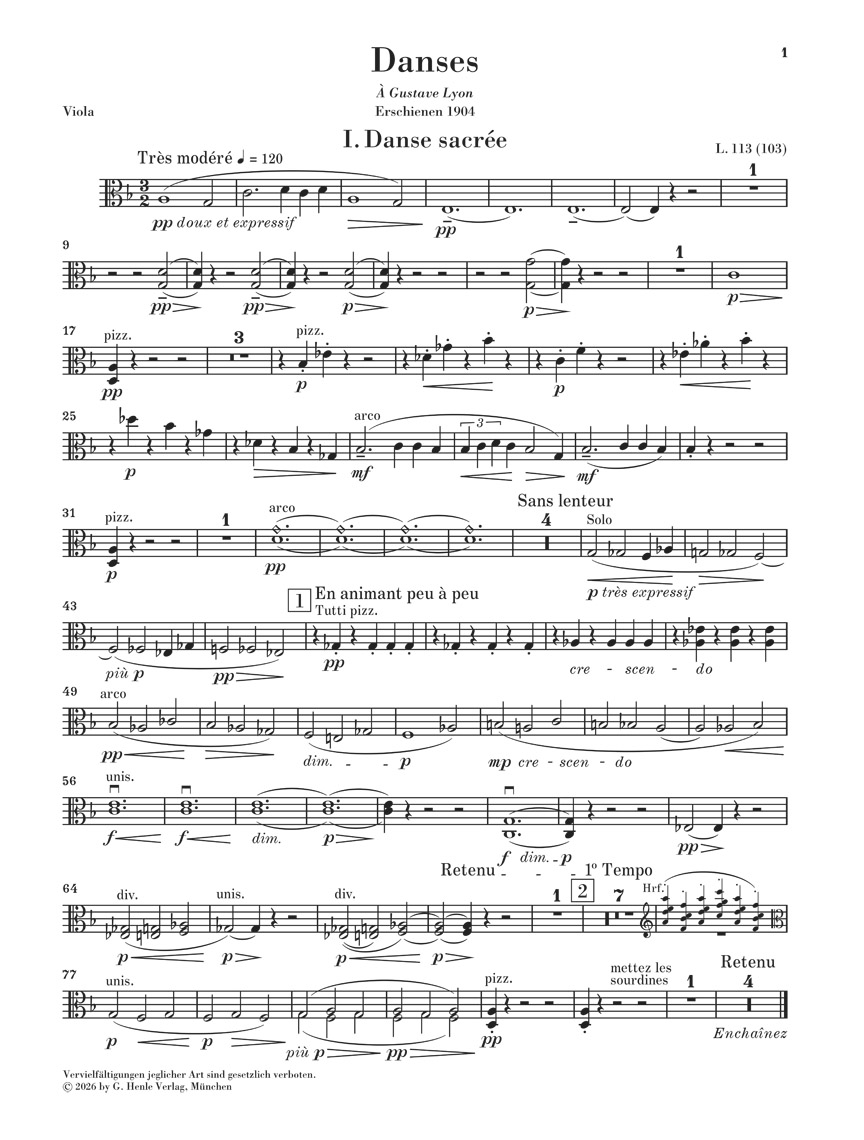 Other Cover Image Danses für Harfe und Streichorchester