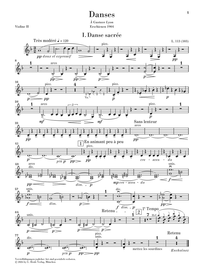 Other Cover Image Danses für Harfe und Streichorchester