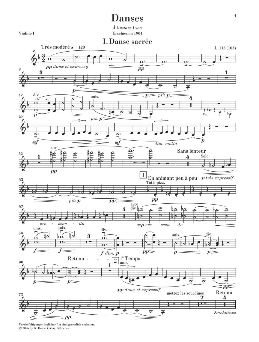 Other Cover Image Danses für Harfe und Streichorchester