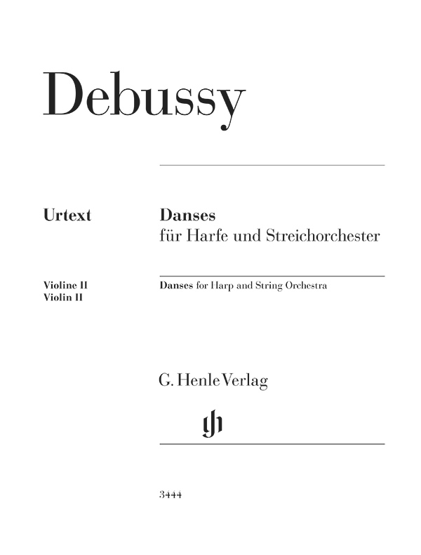 Front Cover Image Danses für Harfe und Streichorchester