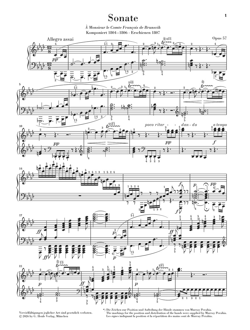 Other Cover Image Klaviersonate Nr. 23 f-moll op. 57 (Appassionata)
