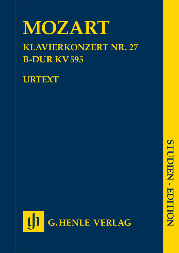 Front Cover Image Klavierkonzert Nr. 27 B-dur KV 595