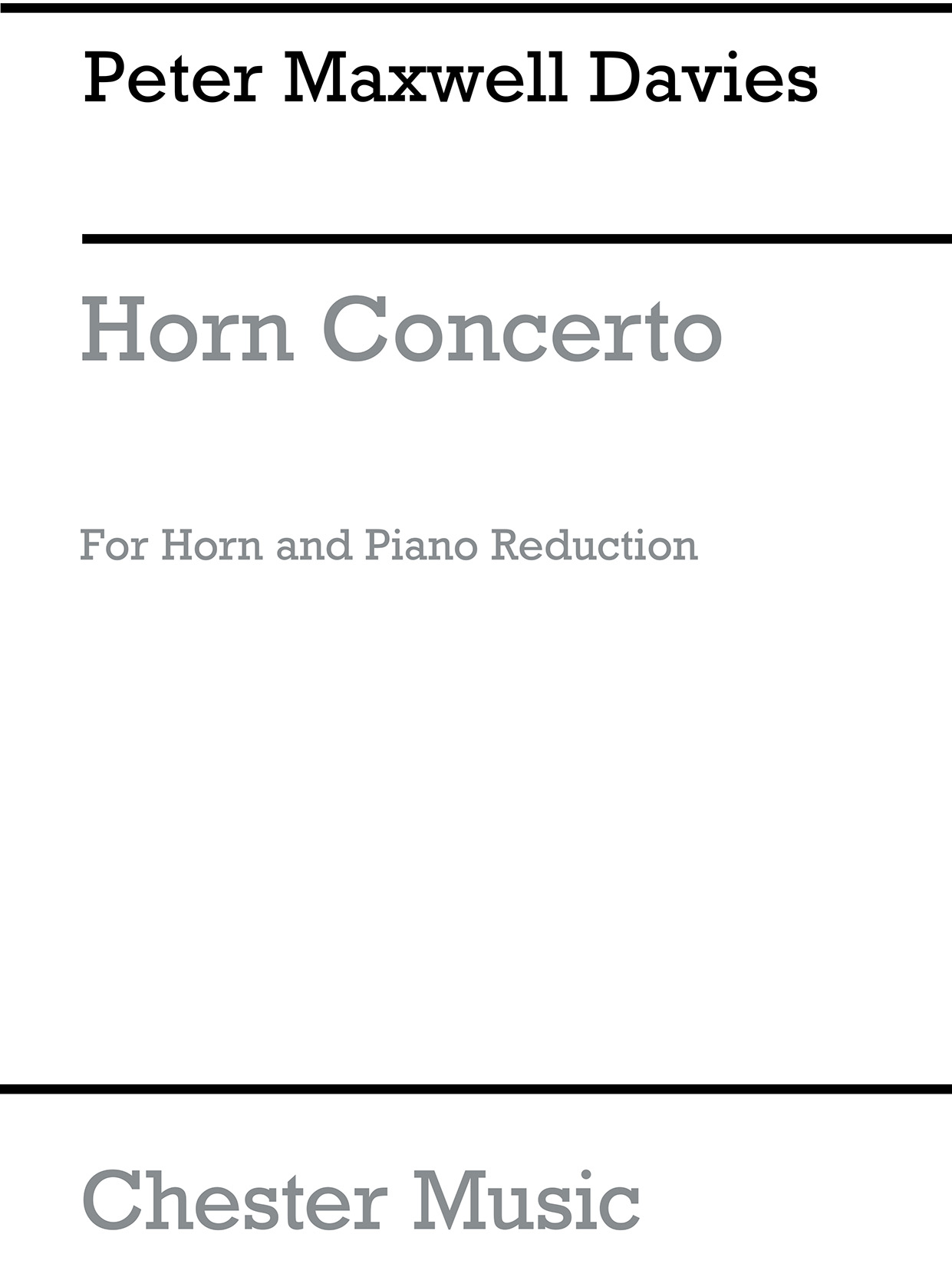 Front Cover Image Horn Concerto (Horn And Piano)