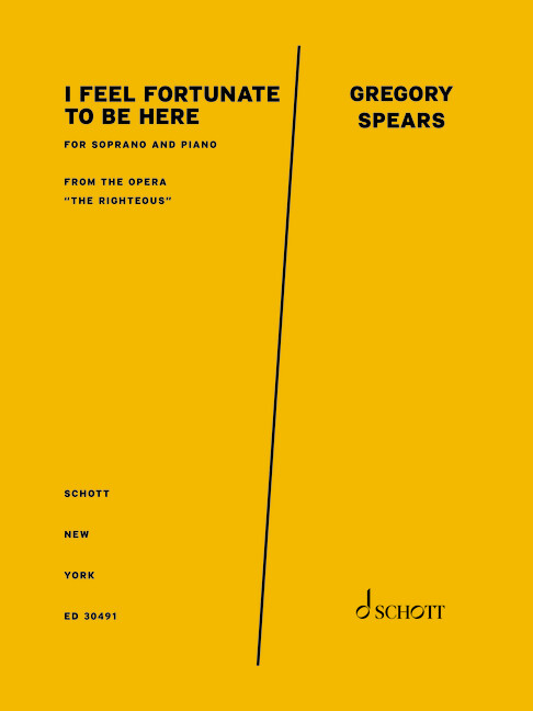 Front Cover Image I feel fortunate to be here