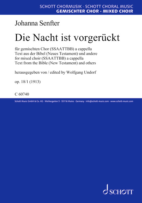 Front Cover Image Die Nacht ist vorgerückt op. 18/1