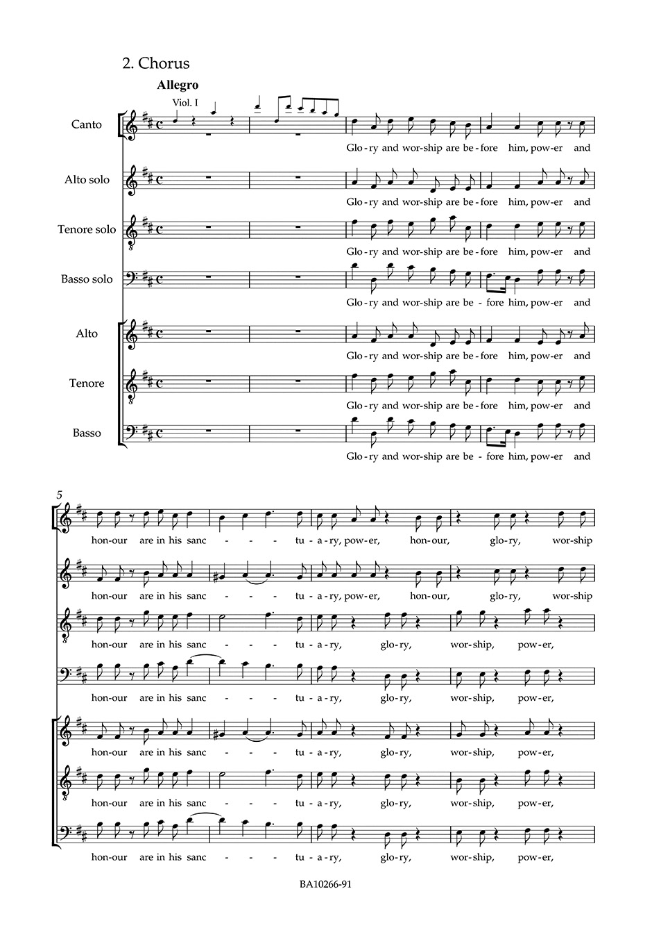 Other Cover Image Anthem on the Peace HWV 266 (267)