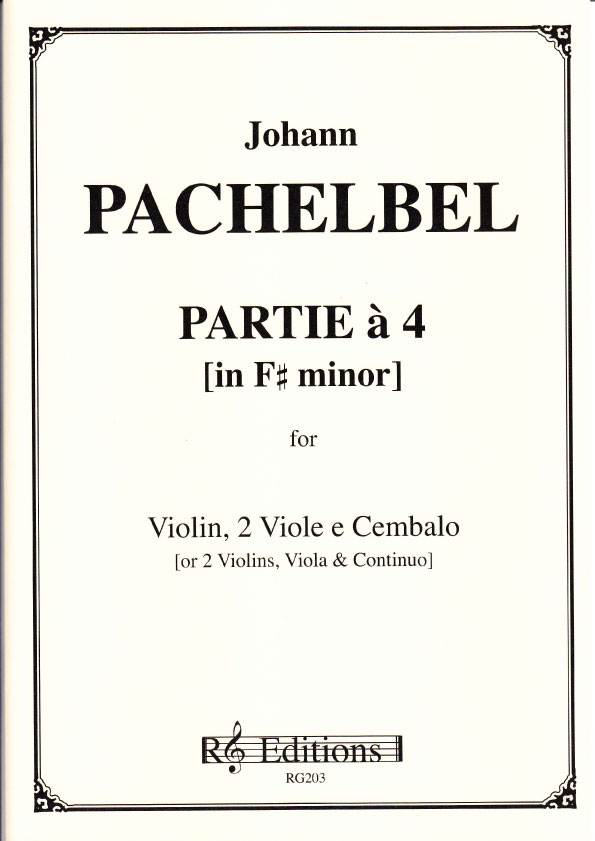 Front Cover Image Partie a 4 fis-moll