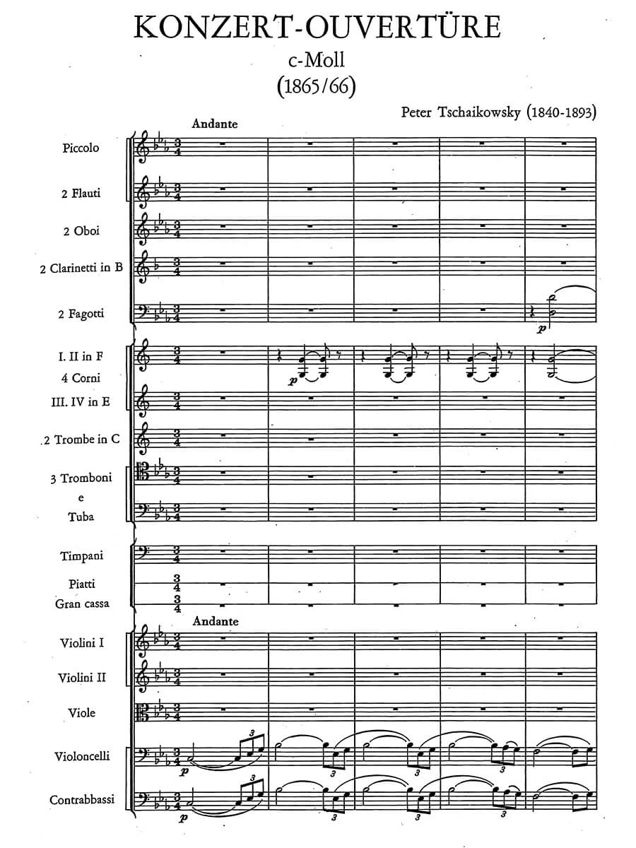 Front Cover Image Konzert-Ouvertüre c-Moll (TH 38)