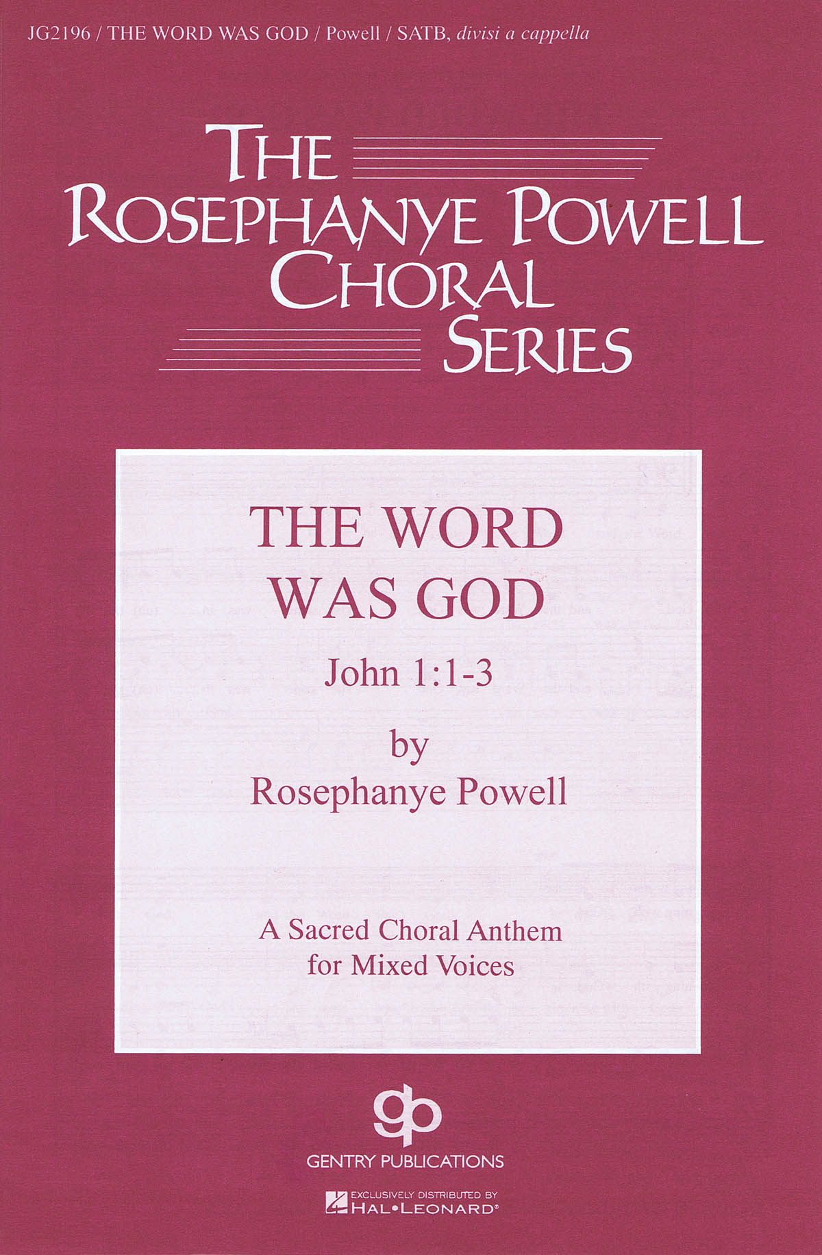 Front Cover Image The Word Was God