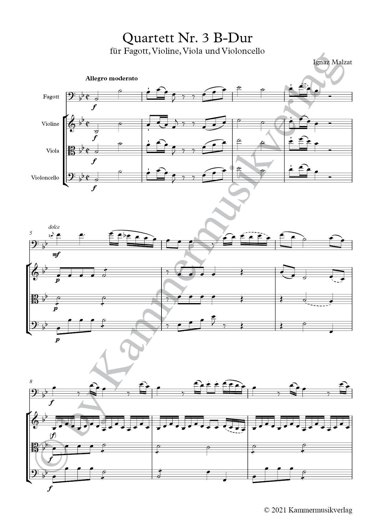 Other Cover Image Quartett Nr. 3 B-Dur