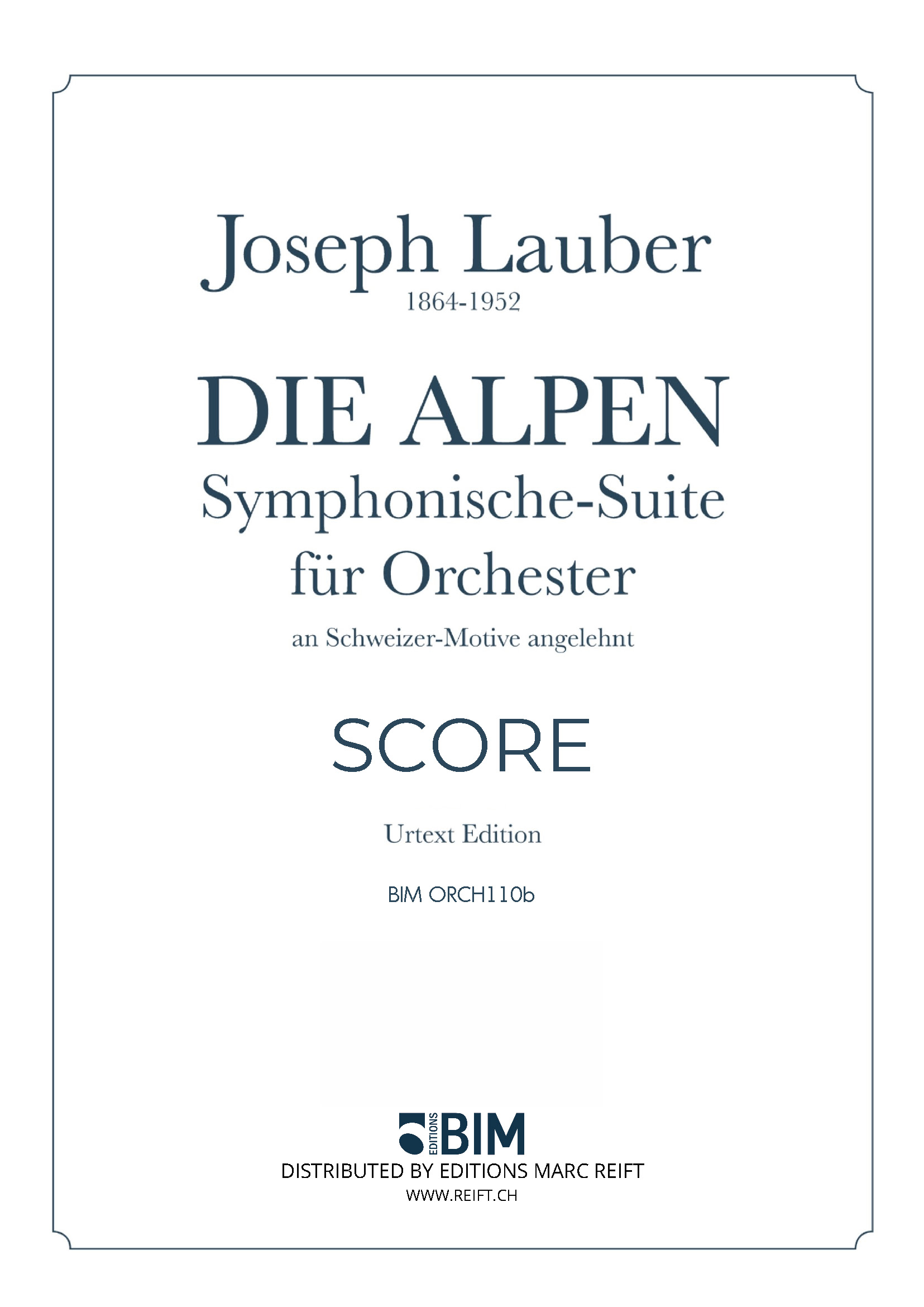 Front Cover Image Die Alpen