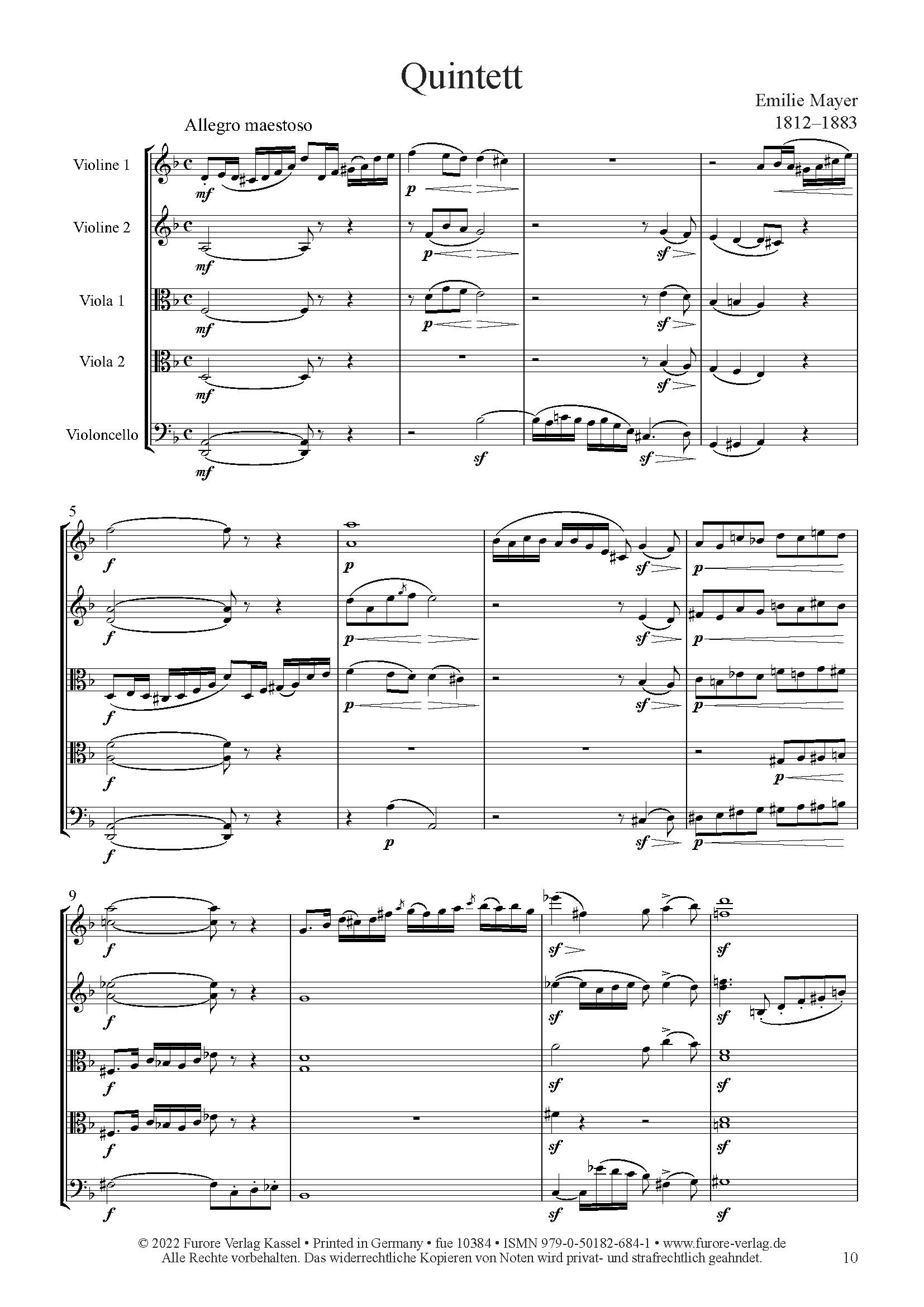 Other Cover Image Quintett d-moll