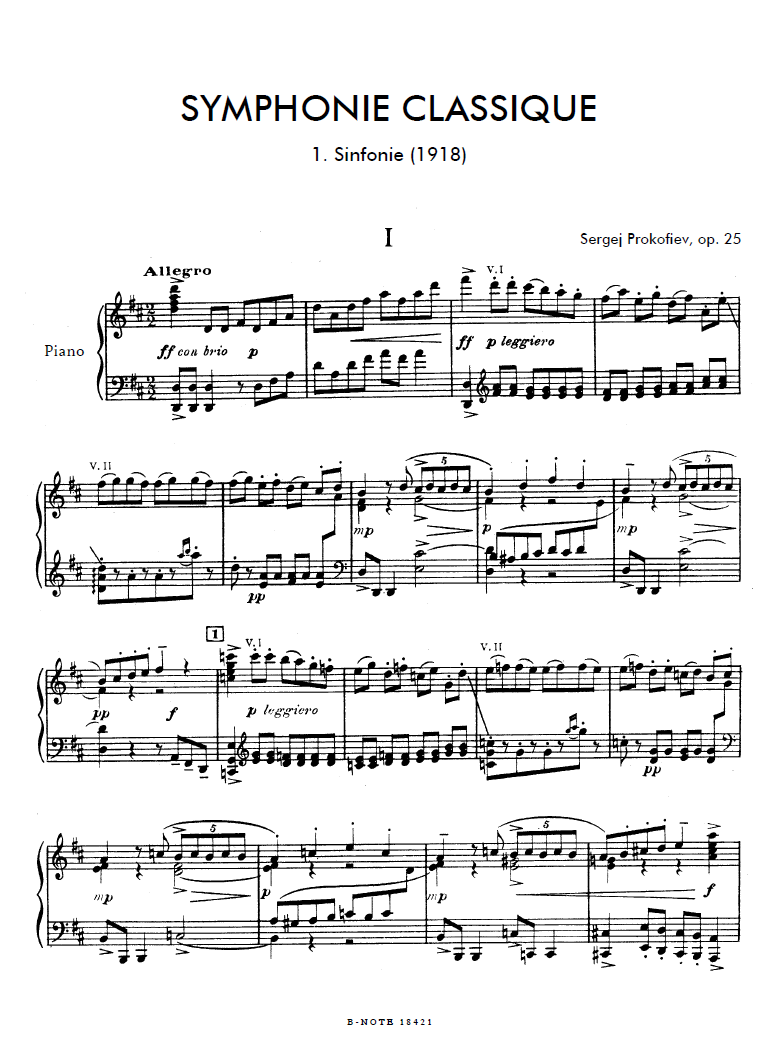 Other Cover Image Sinfonie Nr. 1 „Symphonie classique“ op. 25