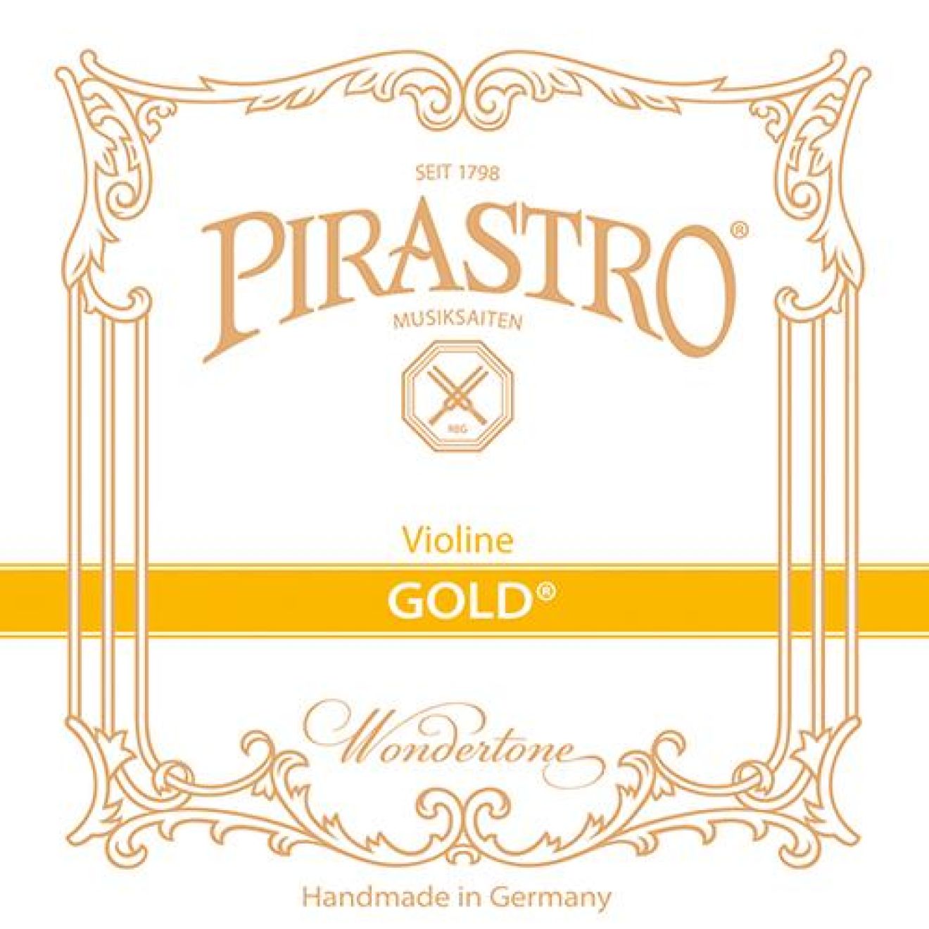 Front Cover Image Pirastro Gold Saite Violine E-Kugel Mittel