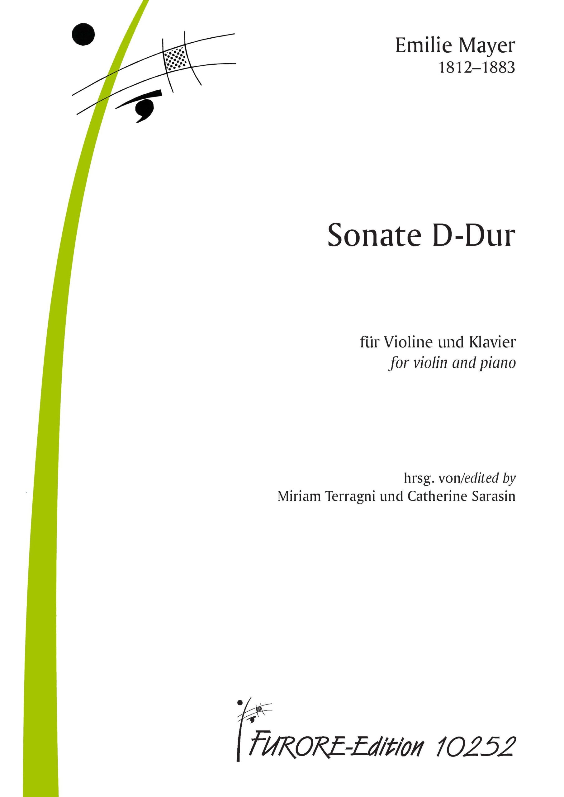 Front Cover Image Sonate D-Dur für Viloine und Klavier
