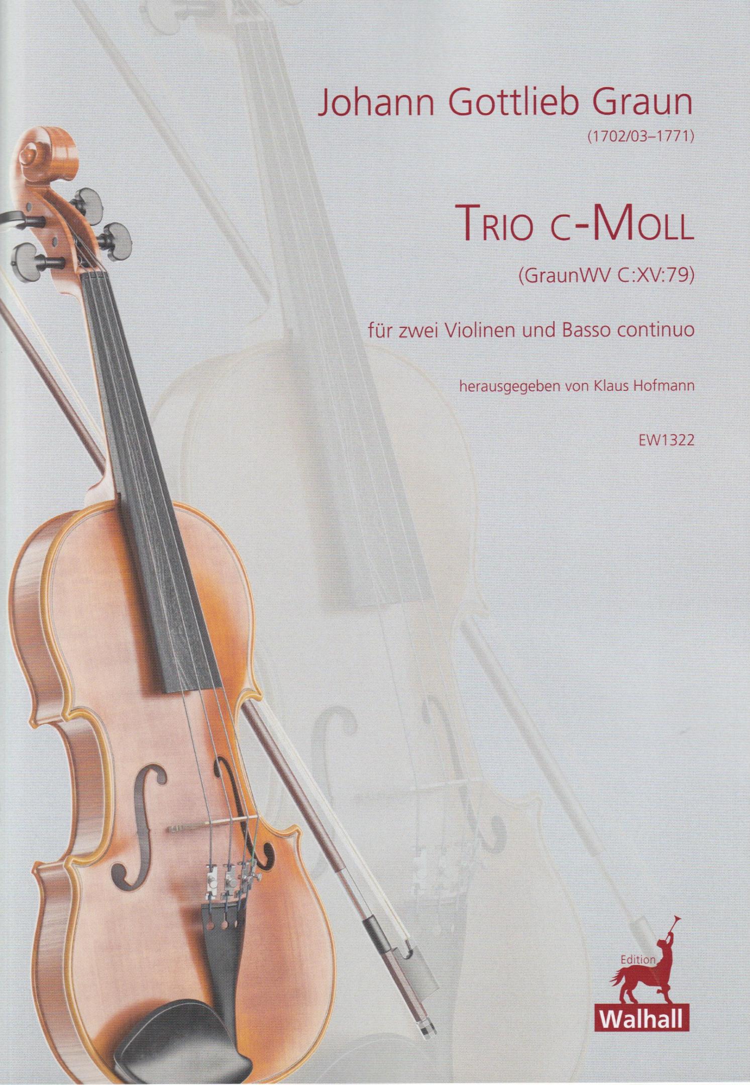 Front Cover Image Trio c-Moll GraunWV C:XV:79