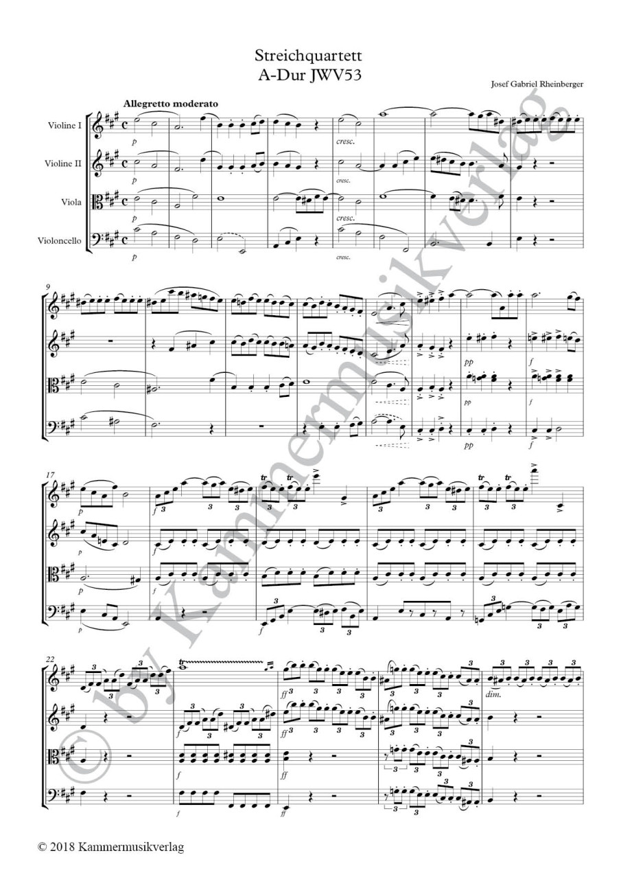 Other Cover Image Streichquartett A-Dur JWV 53