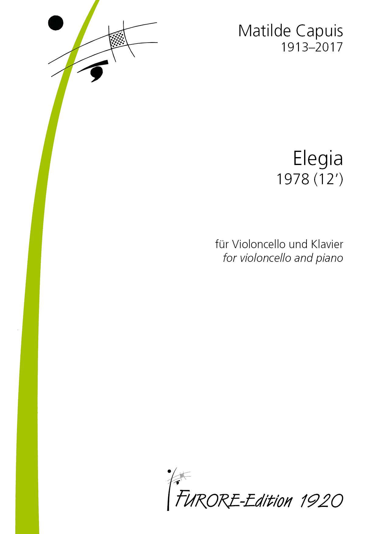 Front Cover Image Elegia (1978)