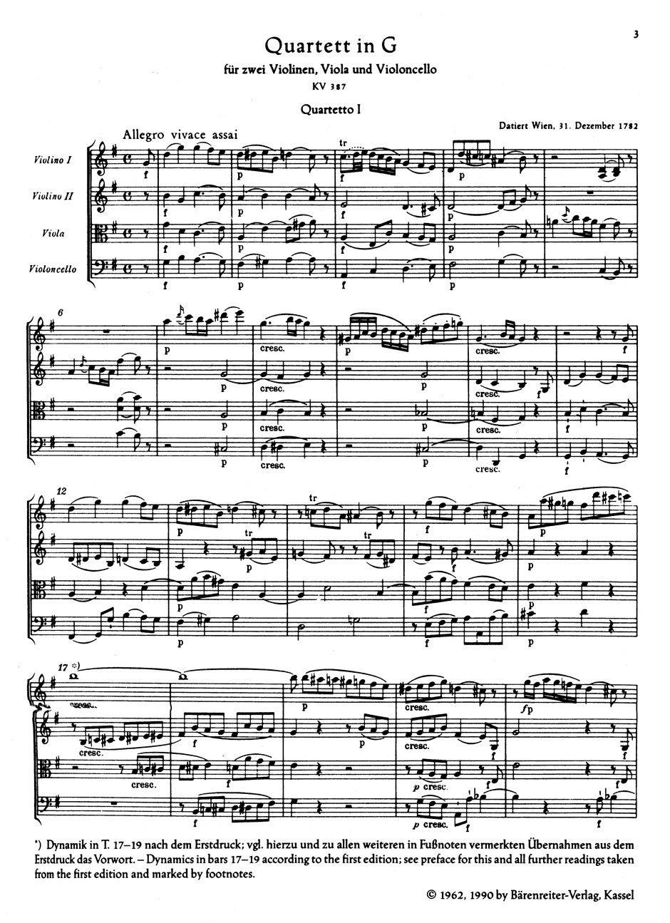 Front Cover Image Die zehn berühmten Streichquartette