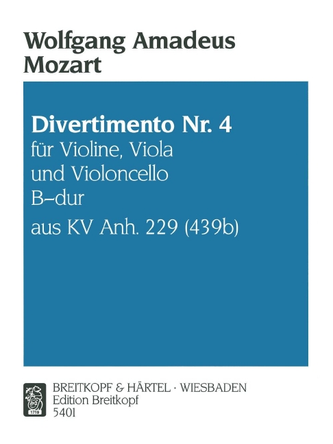 Other Cover Image Divertimento Nr. 4 B-dur